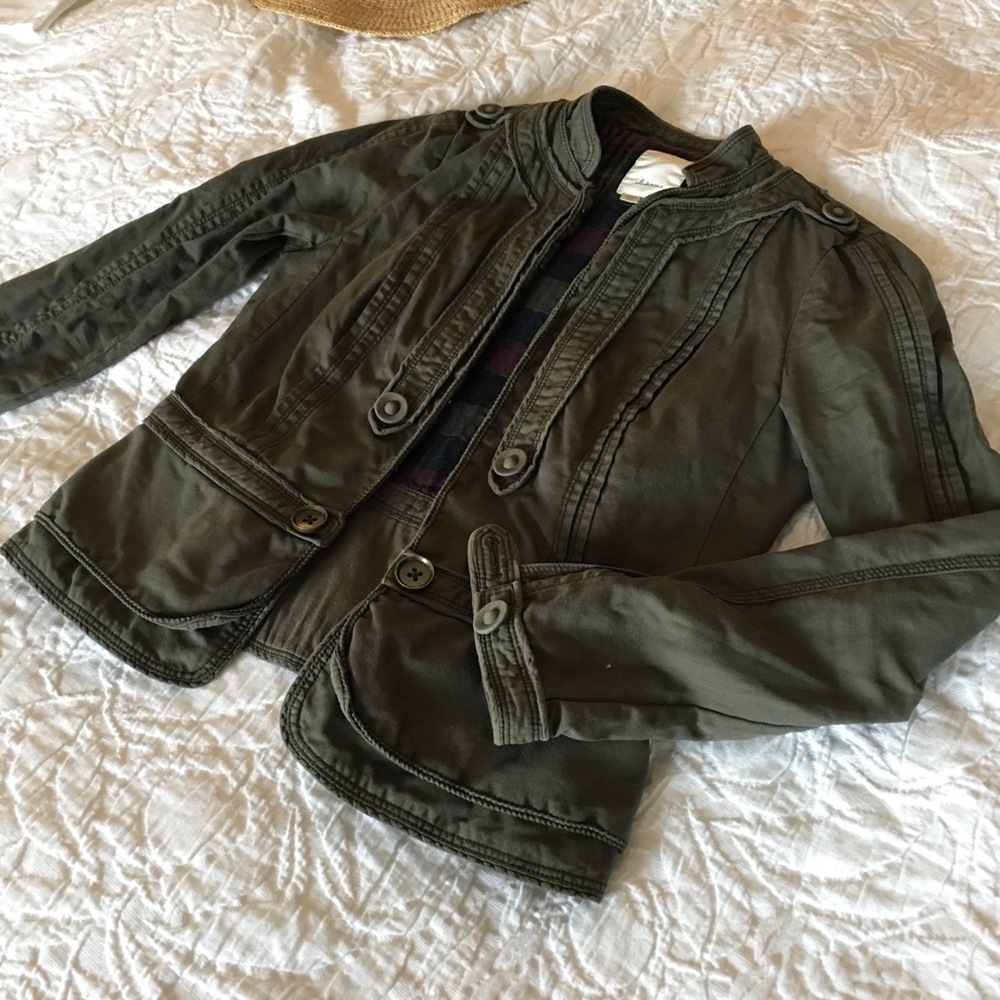 Anthropologie Elevenses Cropped Field Jacket